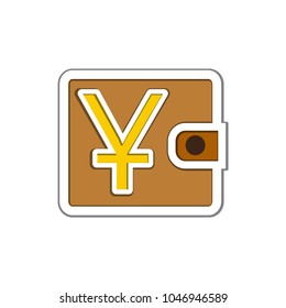 Icono plano de cartera