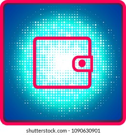 Wallet flat icon illustration