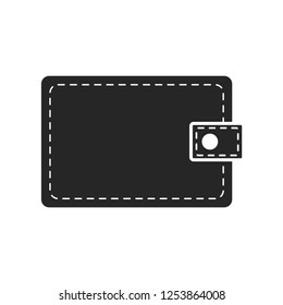 Wallet flat icon on white background
