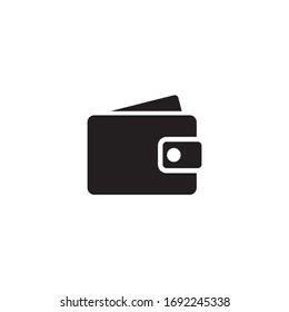 Icono plano de la cartera. Se puede utilizar un icono de cartera para varios propósitos, como: sitios web, UI, UX, plantillas de impresión, materiales promocionales, infografías, aplicaciones web y de teléfonos móviles.