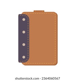 Ilustración plana de cartera. Limpiar elemento de diseño de iconos en fondo blanco aislado