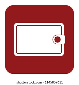 Wallet flat vector icon. Isolated wallet vector sign