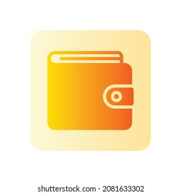 wallet glyph iconnisolated on white background
