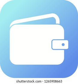 wallet glyph round corner multi color gradient BG