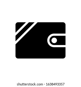 wallet glyph vector icon - ui icon vector