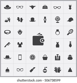 wallet icon. accessories icons universal set for web and mobile