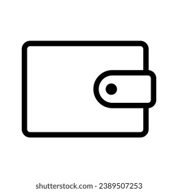 Geldbeutel-Symbol. Objektsymbol. Vektorgrafik.