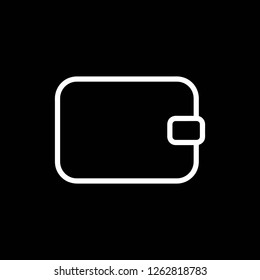 Wallet icon black background