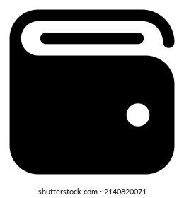 wallet icon with black color