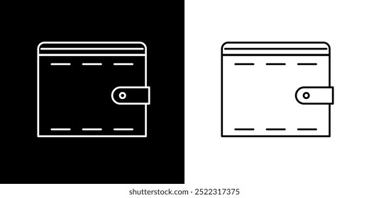 Wallet icon. Business icon. Online business. Black icon. Silhouette icon