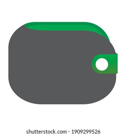 icono de billetera logotipo de caja Concepto símbolo creativo ilustración abstracta de vector minimalista
