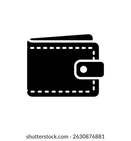 Wallet Icon with Data Label for Personal Finance and Budget Management