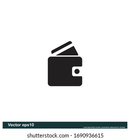 Elemento de diseño de icono de billetera Plantilla de logotipo