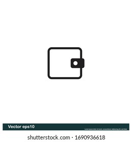 Elemento de diseño de icono de billetera Plantilla de logotipo
