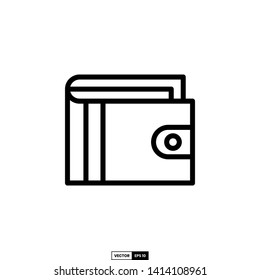Wallet icon, design inspiration vector template for web design or mobile app