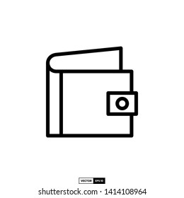 Wallet icon, design inspiration vector template for web design or mobile app
