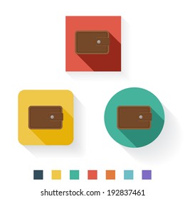 Wallet Icon Design Kit Set