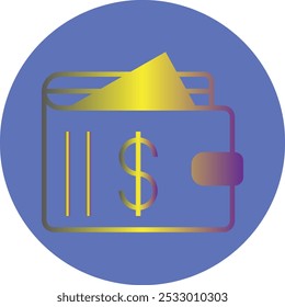 Wallet icon design for personal commercial use