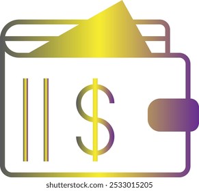 Wallet icon design for personal commercial use