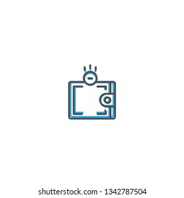 Wallet icon design. Shopping icon vector illustration