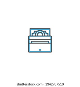 Wallet icon design. Shopping icon vector illustration
