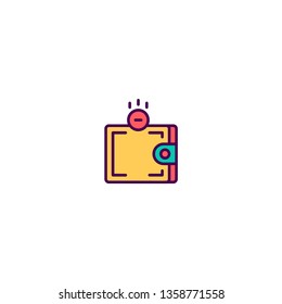 Wallet icon design. Shopping icon vector illustration