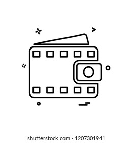 Wallet icon design vector