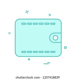 Wallet icon design vector