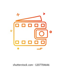 Wallet icon design vector
