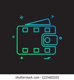 Wallet icon design vector