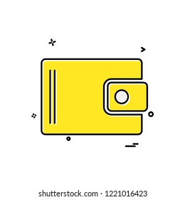 Wallet icon design vector
