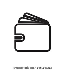 WALLET ICON DESIGN , VECTOR EPS10