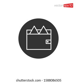 Wallet Icon Design Vector Template