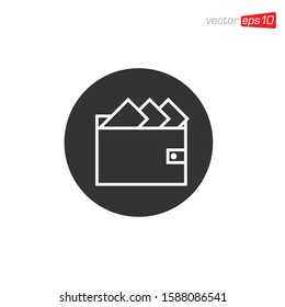Wallet Icon Design Vector Template