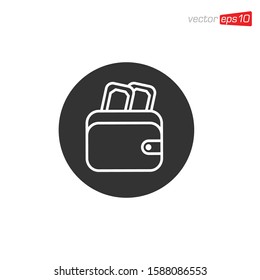 Wallet Icon Design Vector Template