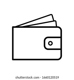 wallet icon design vector template