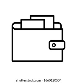 wallet icon design vector template