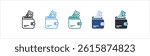 Wallet Icon In Different Style Vector