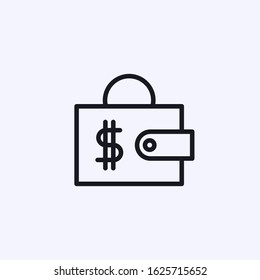 Wallet icon with a dollar symbol from which a penny comes out