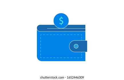 Icono de billetera comercio electrónico e imagen vectorial de marketing