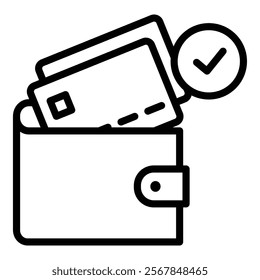 Wallet Icon Element For Design
