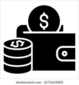 Wallet Icon Element For Design