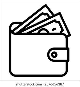 Wallet Icon Element For Design