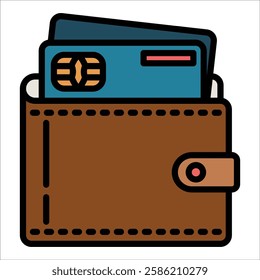 Wallet Icon Element For Design