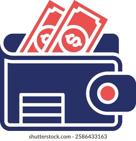 Wallet Icon Element For Design