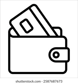 Wallet Icon Element For Design