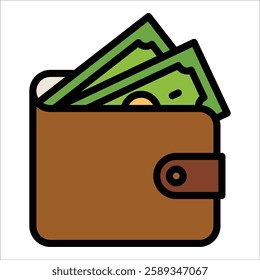 Wallet Icon Element For Design