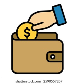Wallet  Icon Element For Design