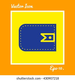 Wallet Icon. Eps-10.