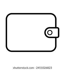 Wallet icon, finance flat symbol, economy deposit cash vector illustration sign .